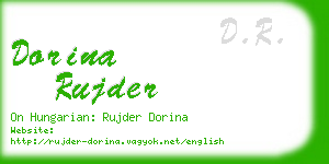 dorina rujder business card